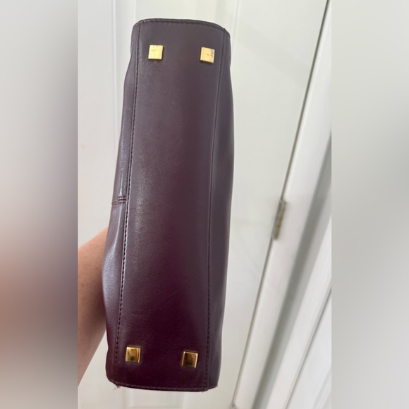 Etienne Aigner Burgundy Oxblood Leather Satchel Vintage - Picture 4 of 13